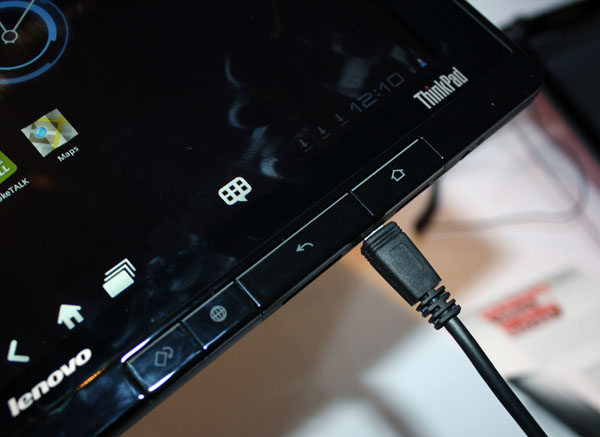 Lenovo Thinkpad Tablet: bottoni