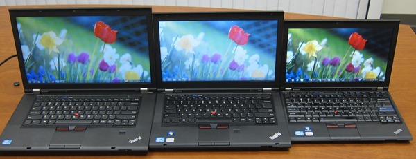 Lenovo ThinkPad X230, T430 e W530 comparativa schermi