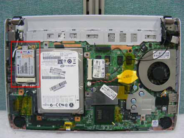 Motherboard del netbook LG con 3G integrato