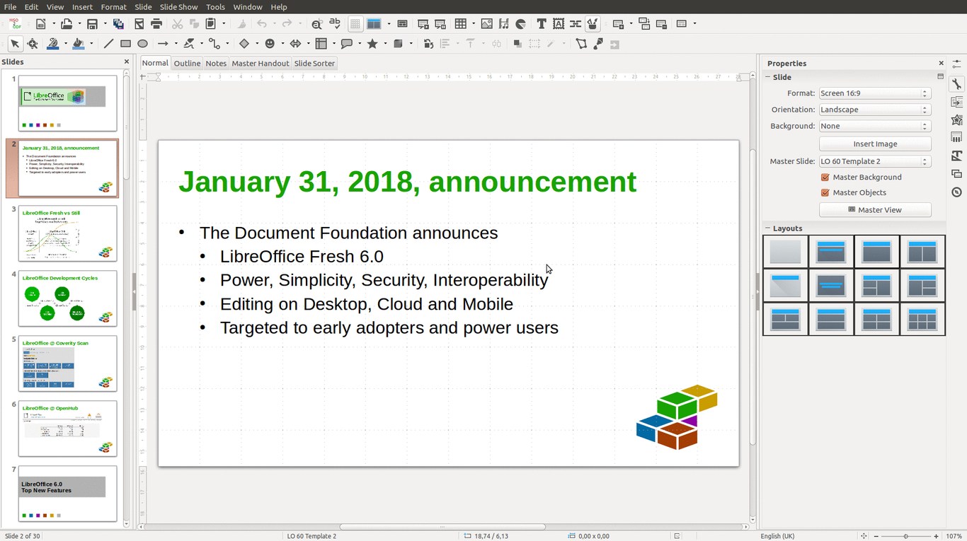 LibreOffice 6.0 