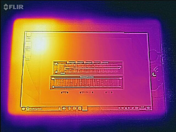 Foto termica del Microtech e-tab Pro