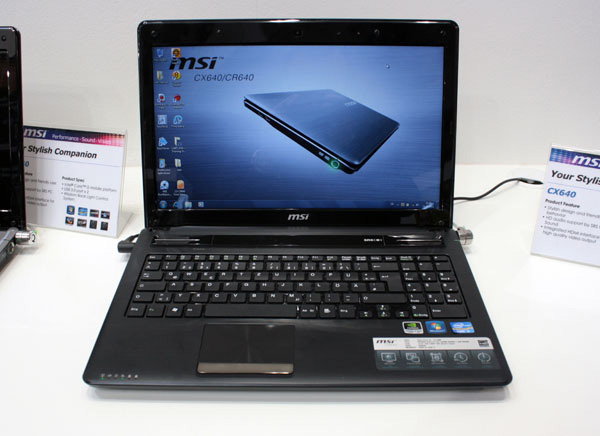 MSI CX640 frontale