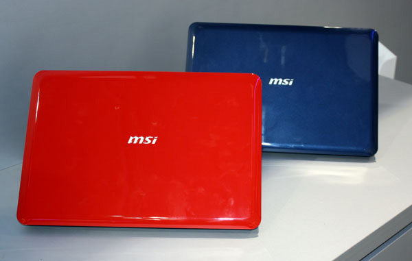 MSI X-Slim X340 rosso e blu
