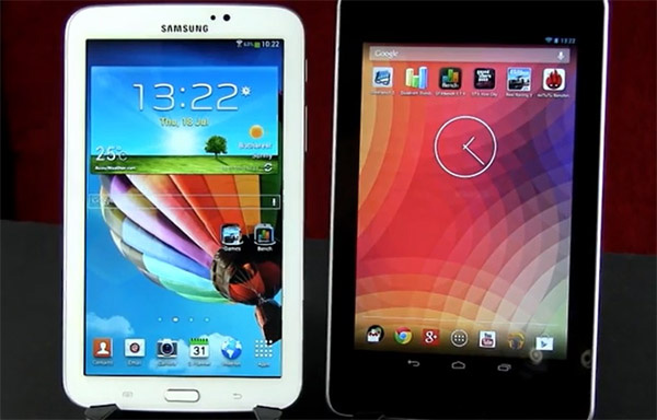 Comparativa Samsung Galaxy Tab 3 7.0 vs Nexus 7