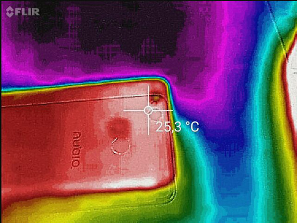 Temperatura esterna sul telaio del Nubia Z11 Mini S