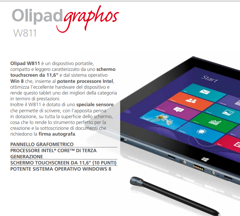 Olivetti Olipad Graphos W811
