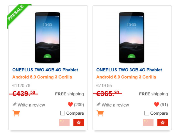 OnePlus 2 in offerta su Gearbest