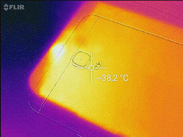 Temperature rilevate dalla nostra camera termica