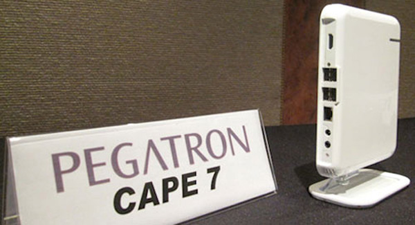 Pegatron Cape 7 con Nvidia Ion