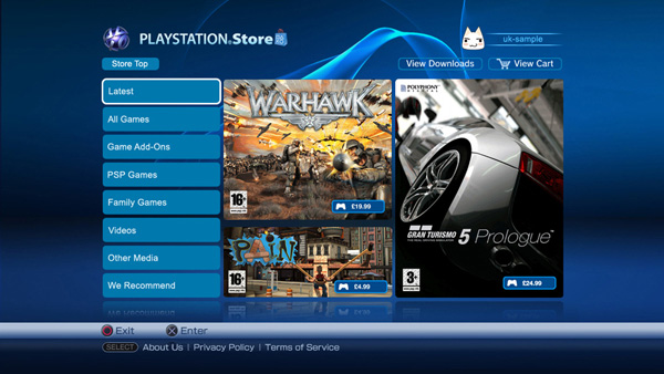Playstation 3 store online