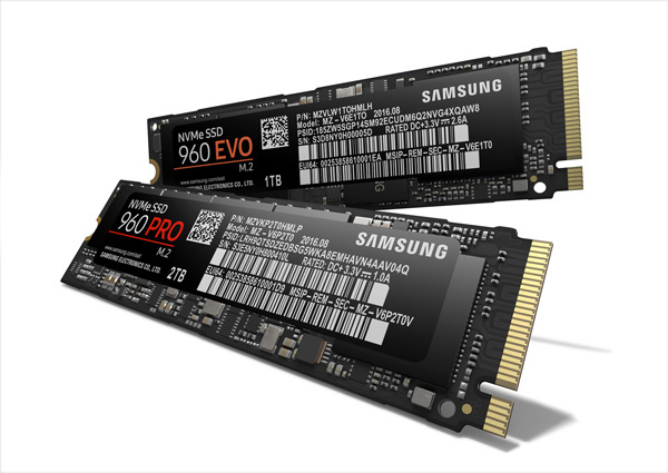 Samsung SSD 960 series nelle due versioni Pro ed Evo