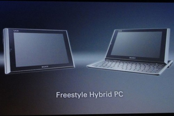 Tablet slider Sony Freestyle Hybrid PC
