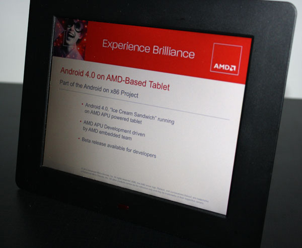 Tablet AMD con Windows 8 e app Android