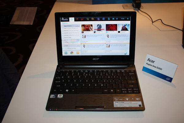 Acer Aspire One D260 con MeeGo