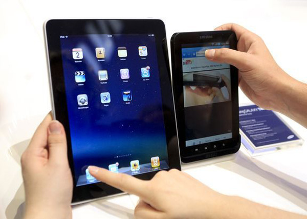 Tablet Samsung ed Apple