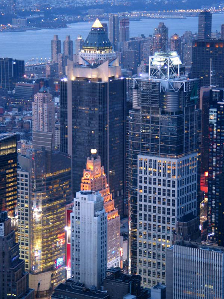 Times Square vista dall'Empire State Building