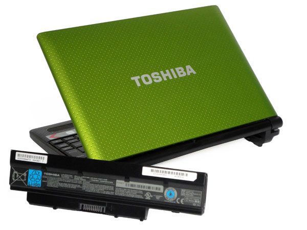 Cover verde del Toshiba NB550 e batteria