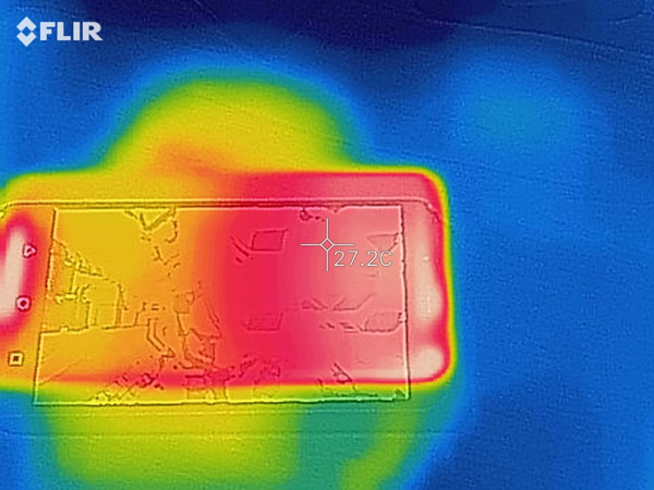 Temperature frontali misurate con la termocamera Flir