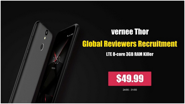 Vernee Thor Global Reviewers Recruitment Program 