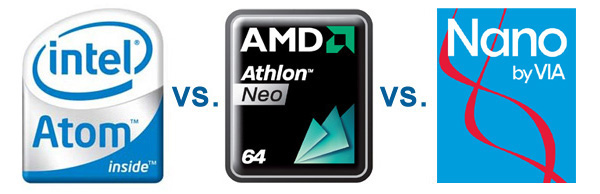 Test comparativi dei processori Intel Atom, AMD Neo, VIA Nano