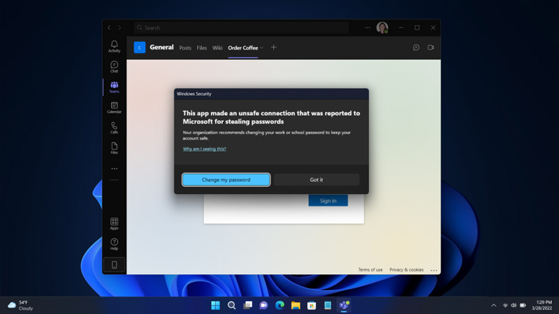 Windows 11 phishing protection