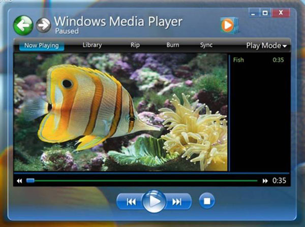 Windows 7 media player