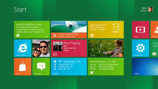 Windows 8 live tile