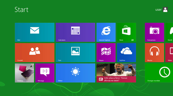 La Metro UI o Start Screen o Windows Experience Interface